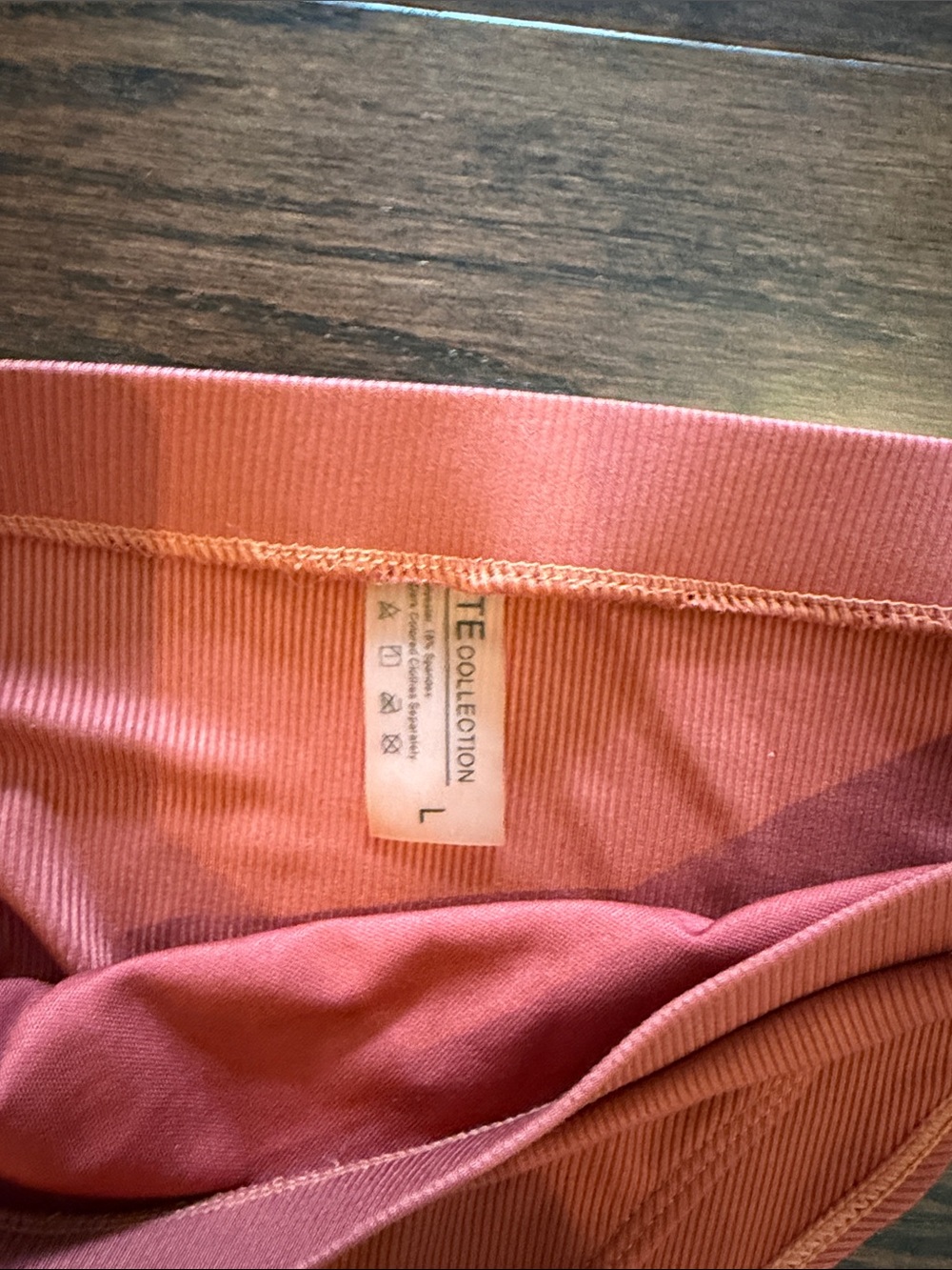 Matte Collection Ribbed  Rust Orange Bikini Set - Picture 2 of 2